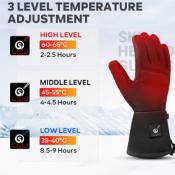 Ski Gloves: Battery Heated Waterproof & Windproof 