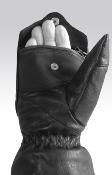 Warmthru Hotmitts Leather Heated Mittens: Water Resistant