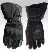 Thermo Battery Heated Motorcycle Gloves, Breathable, Black