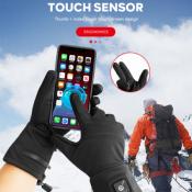 Ski Gloves: Battery Heated Waterproof & Windproof 