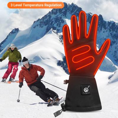 Ski Gloves: Battery Heated Waterproof & Windproof 