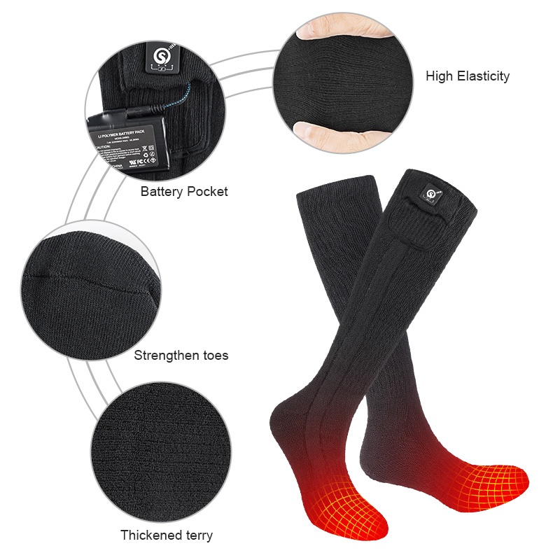 Washable, Battery Heated Socks